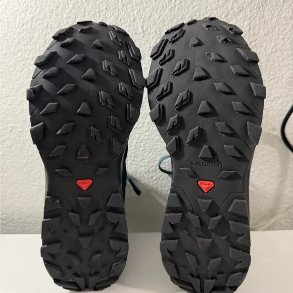 Salomon Blue and Green Hiking Boots - Picture 7 of 8